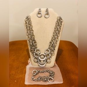 Lia Sophia Set: necklace, earrings and bracelet